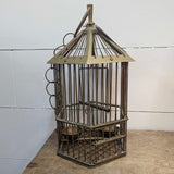Vintage brass bird cage