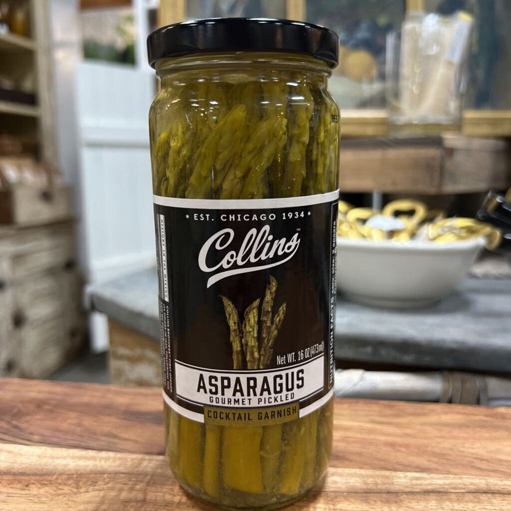 Gourmet Pickled Asparagus Cocktail Garnish - 16 oz