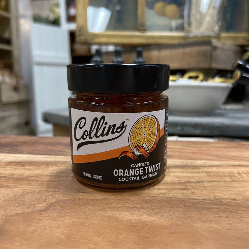 Italian Candied Orange Peel Twist Cocktail Garnish - 10.9 oz