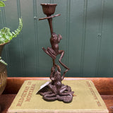 Metal Frog Candleholder