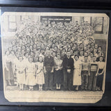 black and white school picture