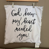 God knew my heart lovey