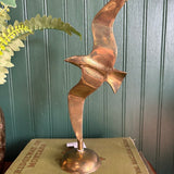 Vintage Brass Flying Seagull