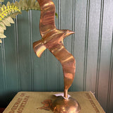 Vintage Brass Flying Seagull