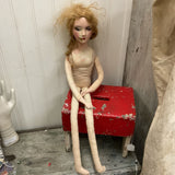 French boudoir bed doll #E445