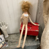 French boudoir bed doll #E445