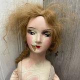 French boudoir bed doll #E445