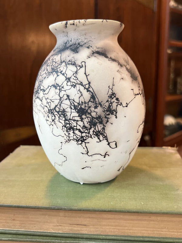 Horsehair Pottery Seed Pot