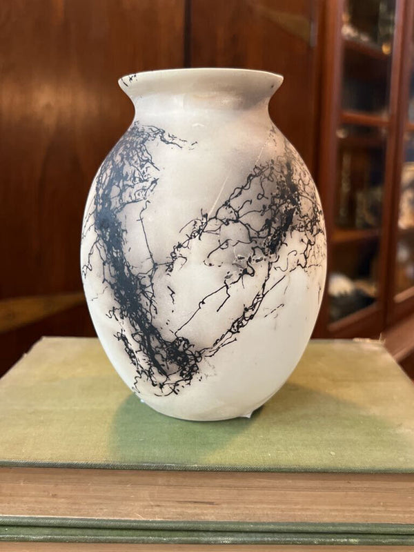 Horsehair Pottery Seed Pot