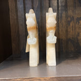 Pair of Onyx Horse-Head Bookends