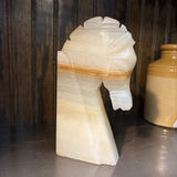 Pair of Onyx Horse-Head Bookends