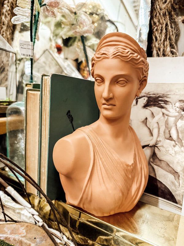 Terra cotta lady bust