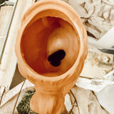 Terra cotta lady bust