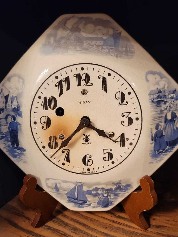 Vintage Miller Dutch wall clock *unknown if works*