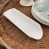 White Corn Cob Dish