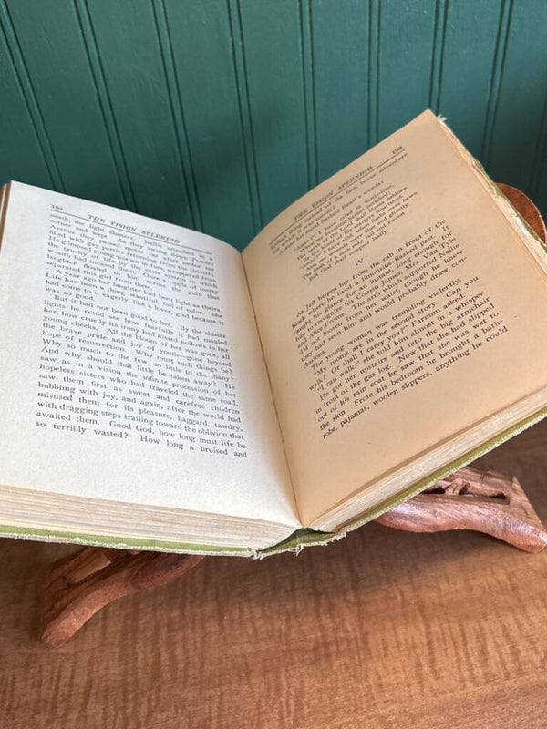 Foldable Wooden Carved Book Stand