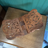 Foldable Wooden Carved Book Stand