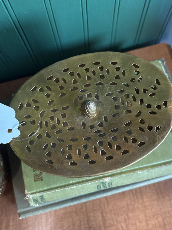 Brass Oval Trinket Box with Lid