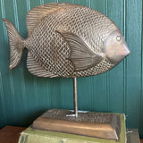 Brass Fish on Stand