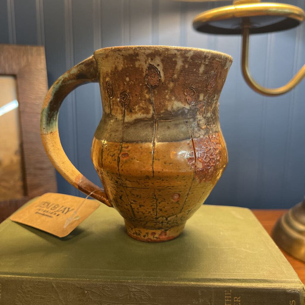 Handmade pottery mug