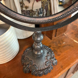 Classic Round Cast Iron Pivoting Vanity Mirror