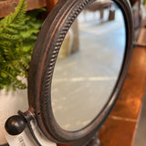 Classic Round Cast Iron Pivoting Vanity Mirror