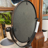 Classic Round Cast Iron Pivoting Vanity Mirror