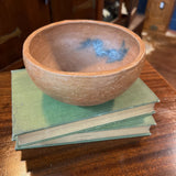 Handmade red clay pottery bowl with char
