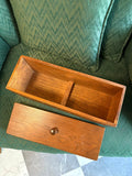 Rectangle Wood Carved Recipe Box with Lid