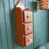 Wooden Three Drawer Organizer