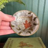 Vintage Brass Floral Trinket Catch All
