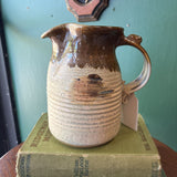 Handmade Brown & Beige Toned Pottery Pitcher