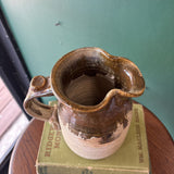Handmade Brown & Beige Toned Pottery Pitcher