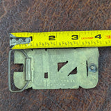 Vintage solid brass USMC belt buckle 4"L