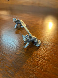 Silver Plated Fox Knife Rest
