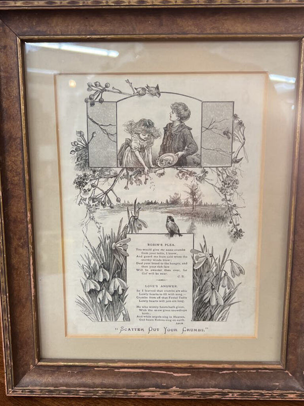 A Robin's Plea Poem Art