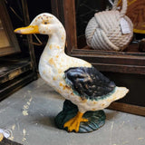 Vintage cast iron duck door stop