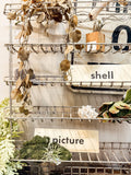 Metal wall rack