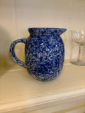 Old ceramic blue pitcher