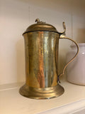 Solid brass swan pitcher
