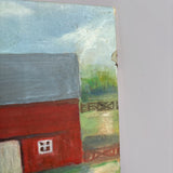 12x16 barn scene art on canvas board