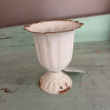 tall scalloped cup planter