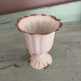 tall scalloped cup planter