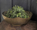 Vintage brass bowl 15"L x 8"W x 6"H, India