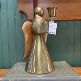 Brass Angel Candleholder