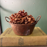 Hammered Rustic Copper Pot with Handles