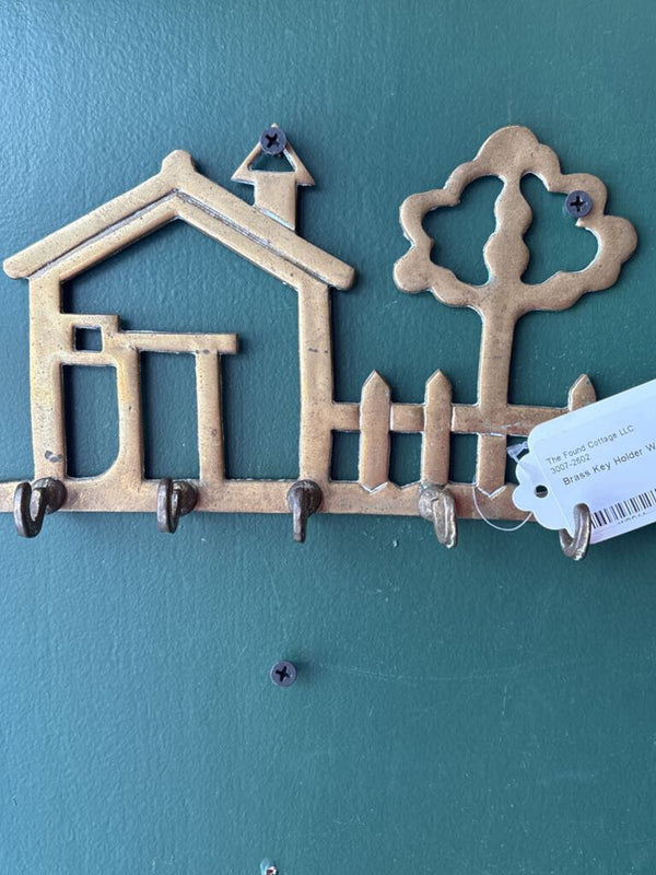 Brass Key Holder Wall Hanging