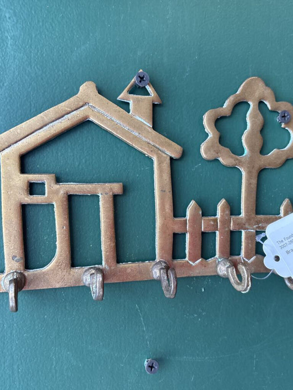 Brass Key Holder Wall Hanging