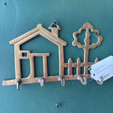 Brass Key Holder Wall Hanging