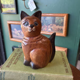 Wooden Carved Cat